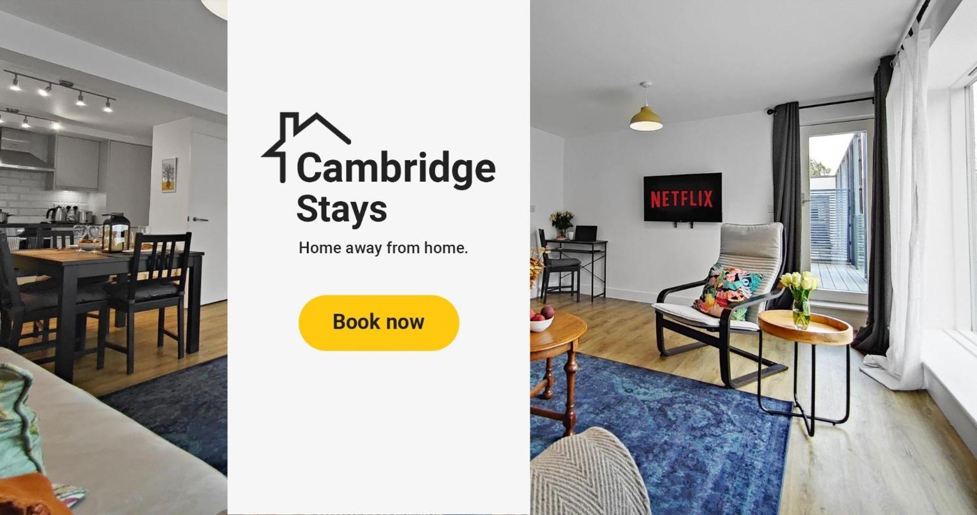 Cambridge Stays Riverside 2Br Flat-Walk To Centre-Parking-Balcony Exteriör bild